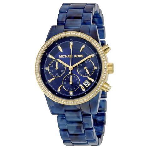 montre homme michael kors bleu|Michael Kors diamond watch women's.